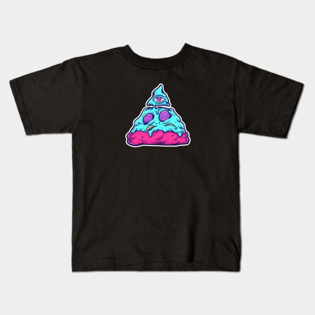 Illuminizza Kids T-Shirt by BeezleBubRoss